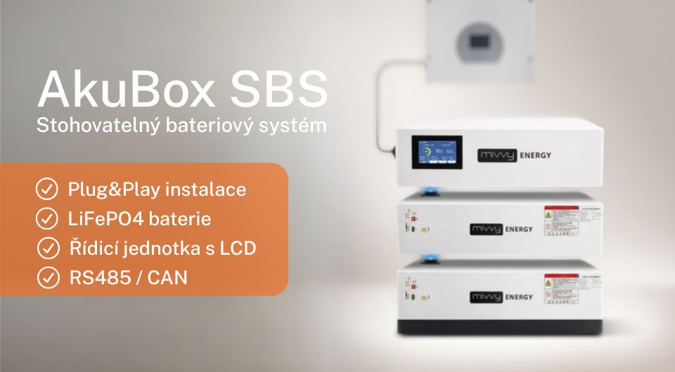 Stohovatelný bateriový systém AkuBox SBS